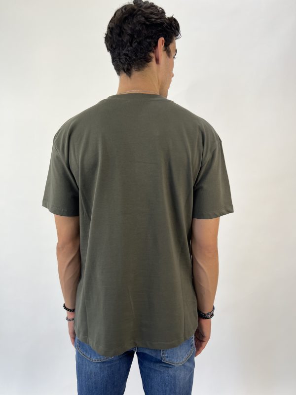 T- SHIRT CON RICAMO MILITARY - immagine 4