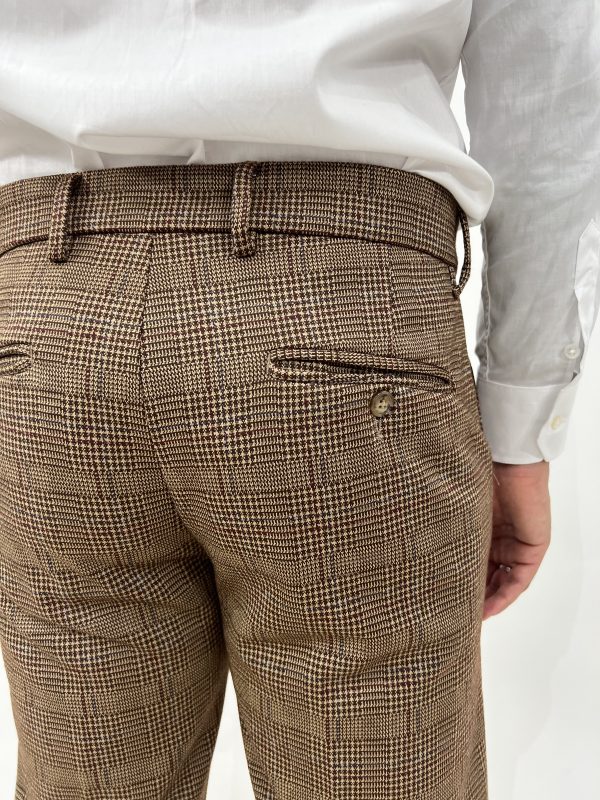 PANTALONE FASHION IN TWEED MARRONE - immagine 5