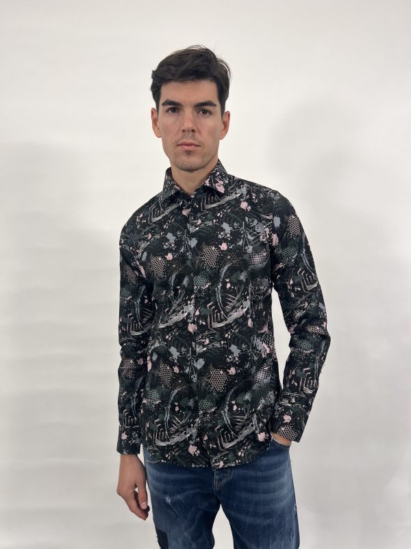 CAMICIA FANTASIA - COLORE NERO